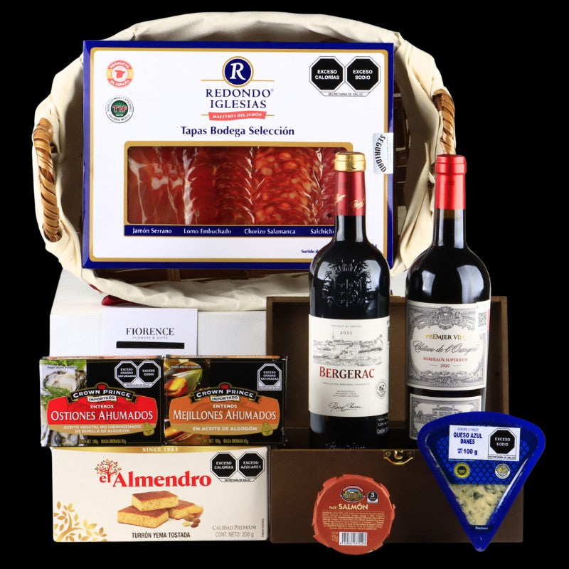 Especial Regalo Gourmet con Dúo de Vinos Tintos Franceses