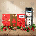 Christmas Snowman Mug Tower with Belgian Chocolates