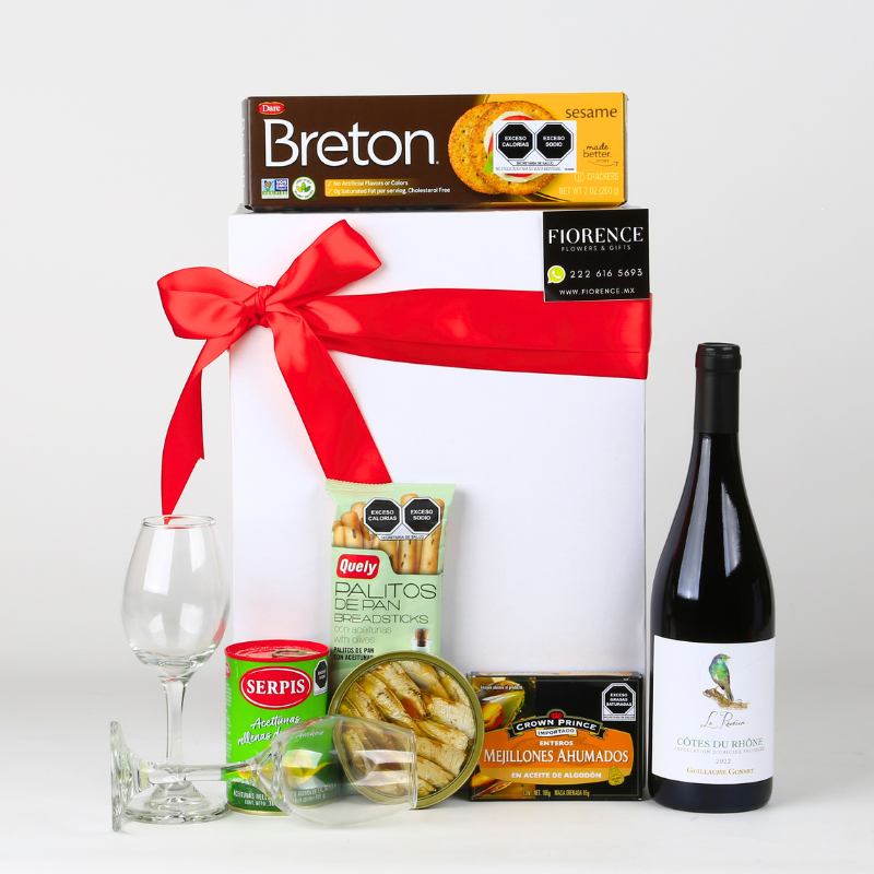 Gift Box with French Wine and More
