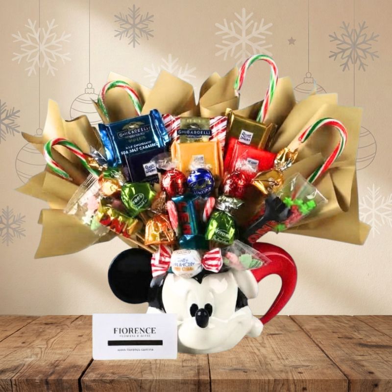 Christmas Mickey Mouse Candy Bouquet