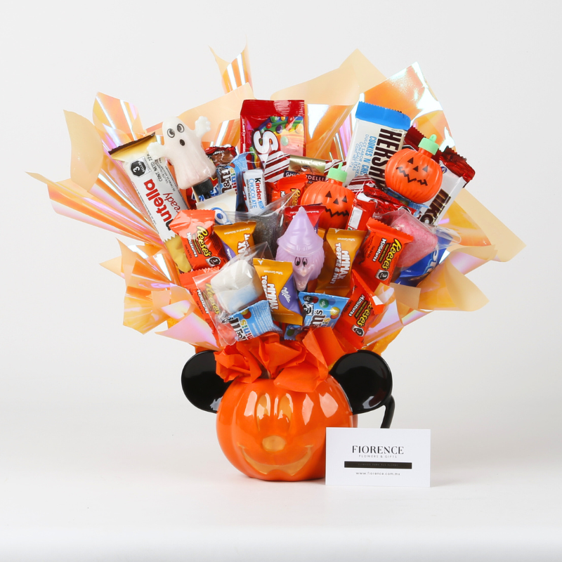 Candy Bouquet en "Taza Calabaza Mickey"