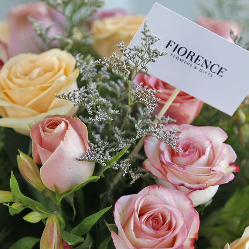 Two Dozen Pink Roses in vase