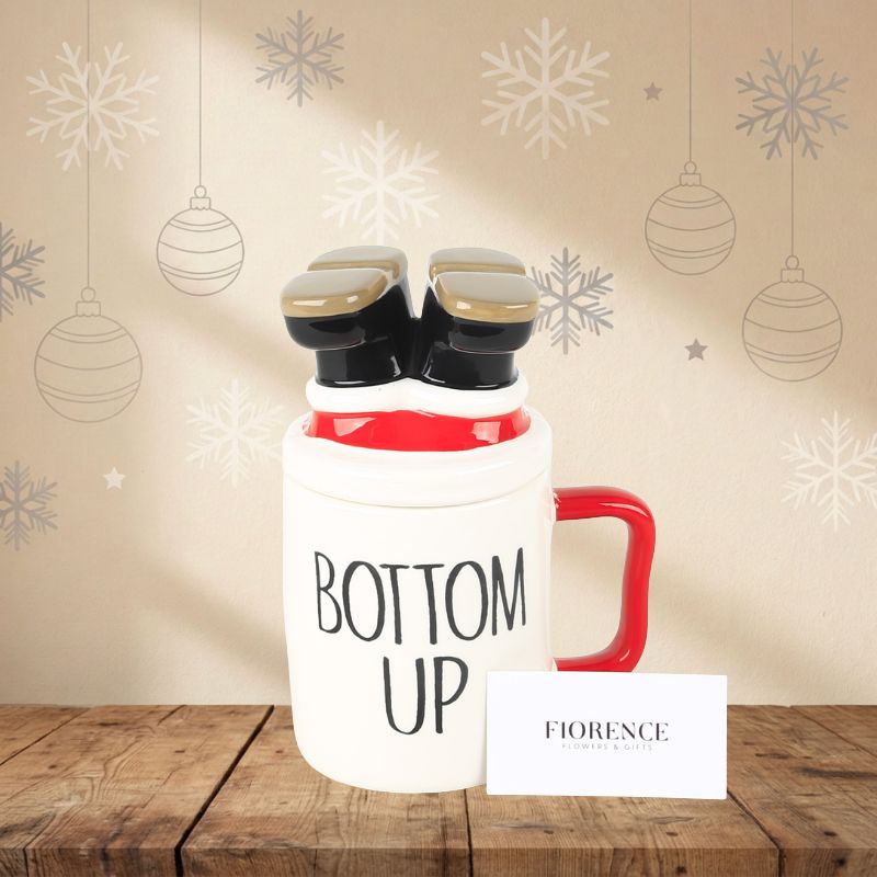 Giant "Bottom-Up" Mug Candy Bouquet with Imported Chocolates