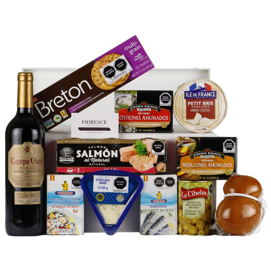 Regalo Corporativo Gourmet con Vino Tinto