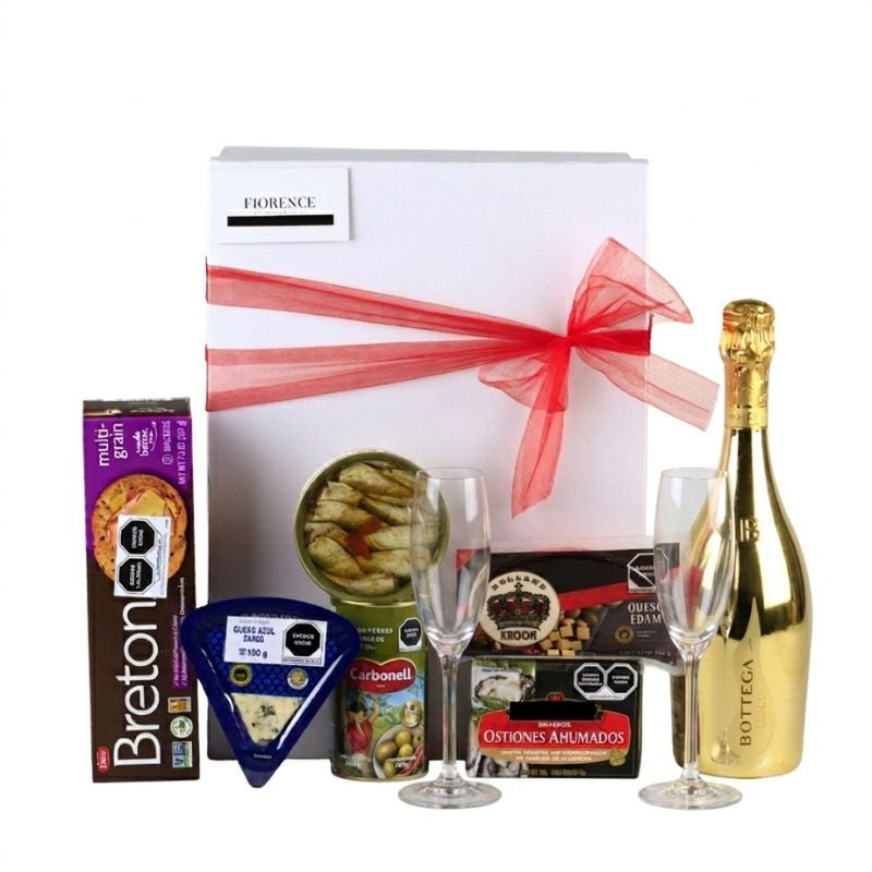 Golden Gourmet Box: Bottega Gold & Fine Delicacy Set.