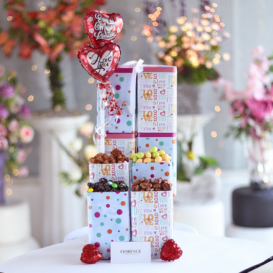 Delicious Tower Gift with Caramelized Pecan Nuts