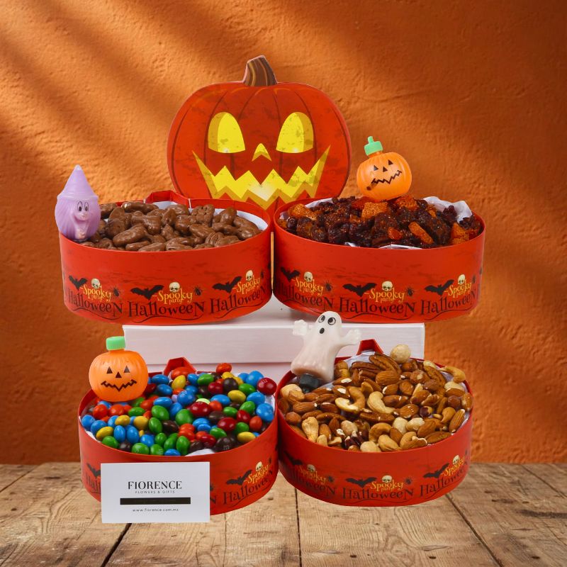 Torre de Regalo "Botanas para Halloween"