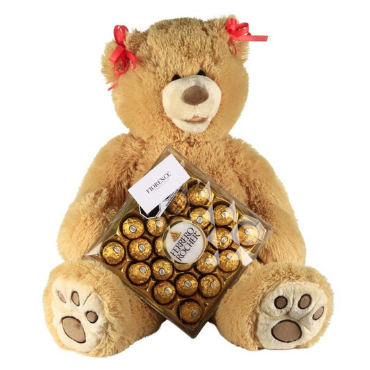 Tierna Osita de Peluche "Coqueta"