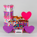 "I Love You" Tower Gift with biscottis, Hershey´s chocolates and more