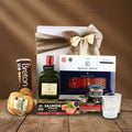 Caja de Regalo con Whisky Escocés Buchanan's Deluxe 12 años y Botana Gourmet