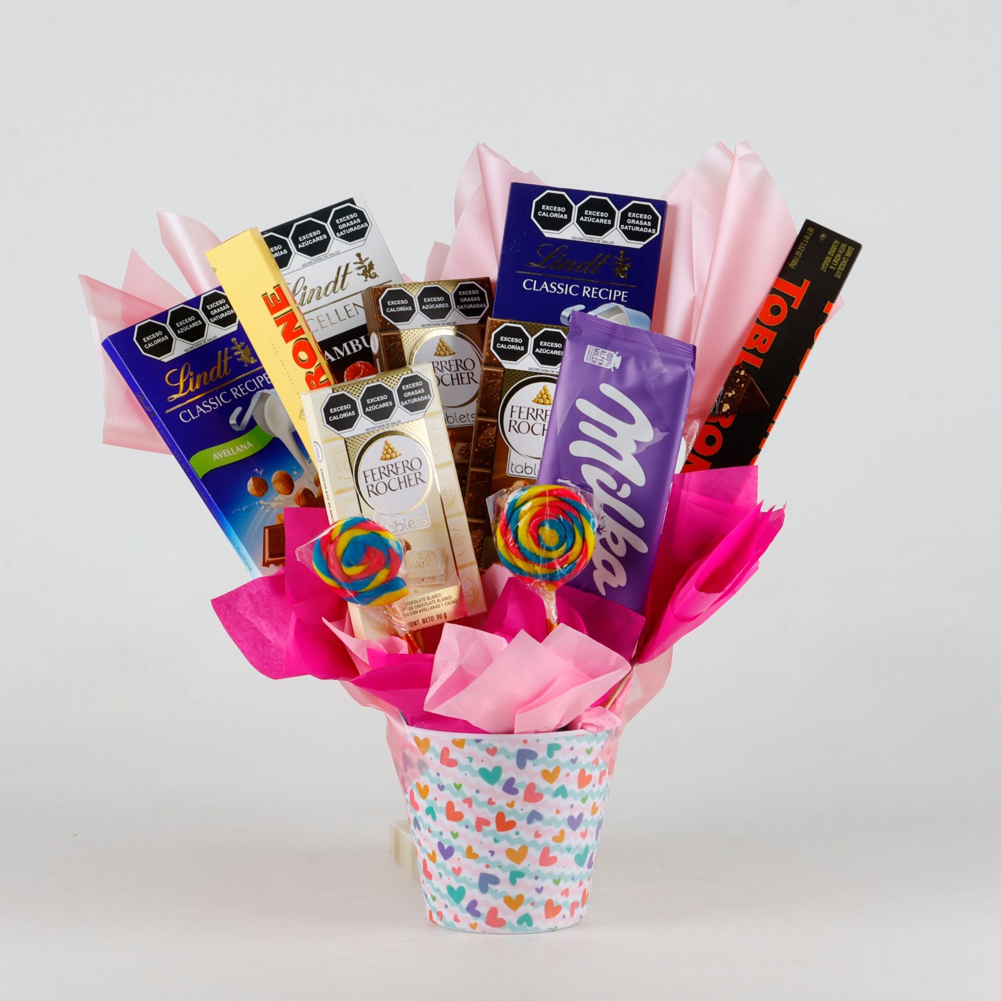 Candy Bouquet con Barras Gigantes de chocolate