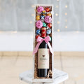 Gift with Red Wine and Chocolates
