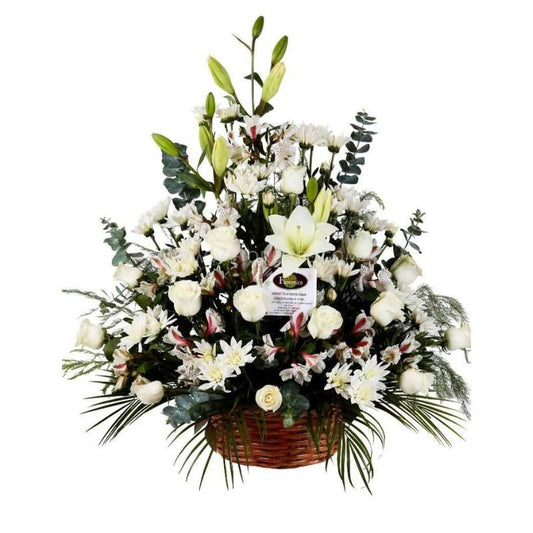 Funeral Arrangement in a Basket