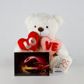 White Love Hug Bear.