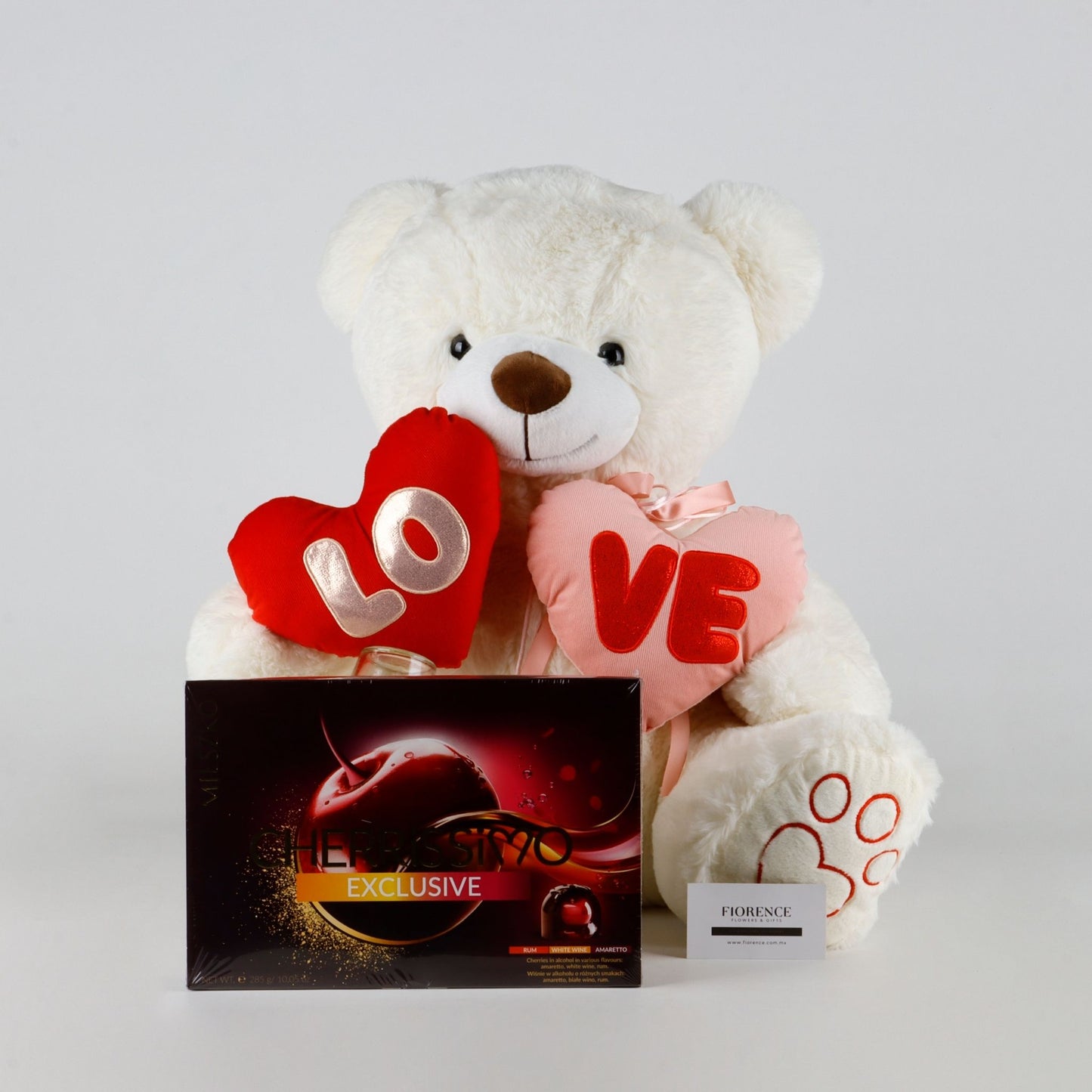 White Love Hug Bear.