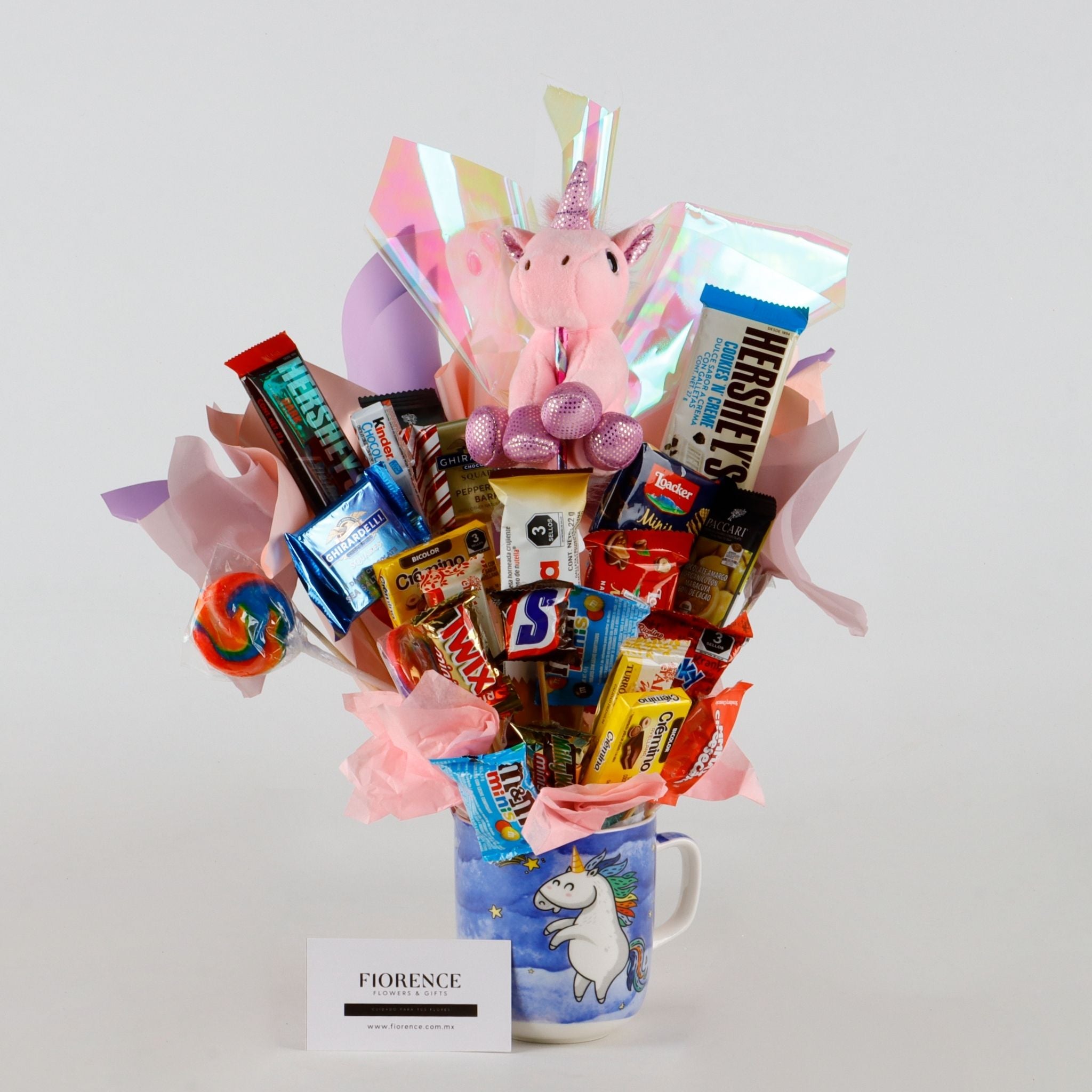 Magical Candy Bouquet with Unicorn Plush