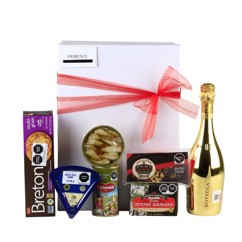 Golden Gourmet Box: Bottega Gold & Fine Delicacy Set.