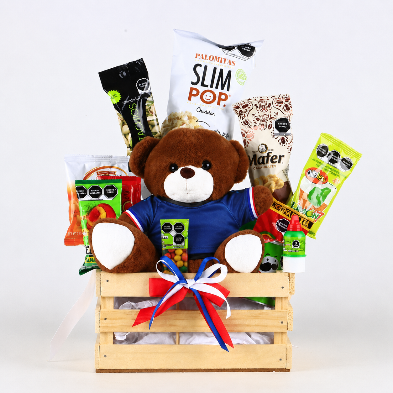 Guacal Mundialista "World Cup Fan": Botanas y Peluche Personalizado